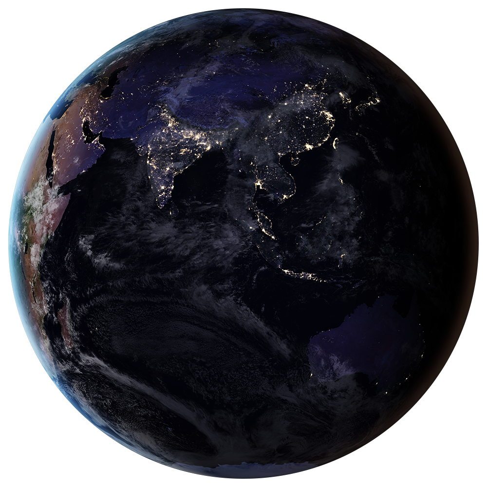 Earth at night